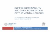 SUFFIX COMBINABILITY AND THE ORGANIZATION OF …homepage.univie.ac.at/stela.manova/uploads/1/2/2/4/12243901/manova... · SUFFIX COMBINABILITY AND THE ORGANIZATION OF THE MENTAL LEXICON