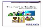 The Renter Toolkit - hacsl.org Renter Toolkit: Keys to successful living. 2 Disclaimer: The contents of this book are intended for informational purposes only and should not be relied