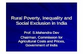 Rural Poverty, Inequality and Social Exclusion in India · Rural Poverty, Inequality and Social Exclusion in India ... Dimensions of rural poverty, inequality and social exclusion