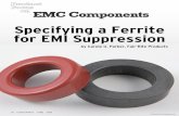 Specifying a Ferrite for EMI Suppression - Fair Rite · JUnE 2008 Conformity 51 O ur past article (see “How to Choose Ferrite Components for EMI Suppression,” Conformity, June