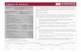 johnson & Johnson - Max M. Fisher College Of Fall - Johnson... · Johnson & Johnson, founded in 1886 to produce sterile surgical dressings, is one now one of the ... proton pump inhibitor),