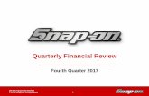 Quarterly Financial Review - Snap-on - 1 Snap-on Tools In-Depth Business Review Board of Directors April 27, 2011 1 1 Quarterly Financial Review Fourth Quarter 2017 Q4-2017 Quarterly