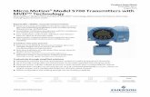 Series 5700 Transmitters with MVD™ Technology Micro... · The Model 5700 transmitter contains descriptive alerts describing the issue and recommended steps for resolution.