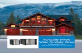 WATER-TO-WATER SYSTEMS - Climate Master · WATER-TO-WATER SYSTEMS SIZES 036, 060, ... Residential Products Technical Guide Tranquility Water-To-Water ... Residential Products Technical