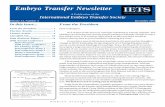 Embryo Transfer Newsletter - iets.org Transfer Newsletter Matthew B ... Studies in humans, cattle and ... number of levels in the establishment and maintenance of pregnancy (see Choudhury
