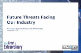 Future Threats Facing Our Industry - PPAI Expoexpo.ppai.org/Sessions/handouts/Industry Threats - PPAI - Jan 2018... · CEO Starbucks. Interior Threats. Marketing Myopia What business