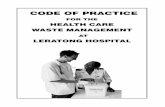 CODE OF PRACTICE - fshealth.gov.za HCW Project/4 HCW Pilot... · management, nursing, ... helminths Hepatitis A virus ... Code of Practice for the Health Care Waste Management at