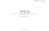 Cisco - pdf.certkill.com · engineer configured a site-to-site IPsec VPN ... Using the CLI on both the Cisco ASA and branch ISR, verify the IPsec ... SSL VPN solution. Using Cisco