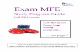 Exam MFE - Actuarial Bookstore 4-28-11.pdfthat you can get a good introduction to each topic ... BPP’s Exam MFE study program has everything you ... exam questions / SOA sample questions