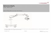 Magna User Manual - laboamerica.com · MAGNA . User Manual . Operating Microscope Dentistry . ... (Automatic Balancing Arm) ... Electromagnetic Clutch : MAGNA : 3. PRODUCT DESCRIPTION
