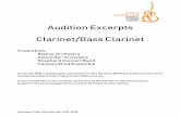 Audition Excerpts Clarinet/Bass Clarinetsamusiccamp.net.au/i/Excerpts/W Clarinets Binder.pdf · Transcribed for Band by Jay Bocook 24 All 31 © 1972 (Renewed) WARNER-TAMERLANE PUBLISHING