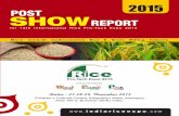 2015 REPORT - India Rice Expoindiariceexpo.com/postshowreport.pdfParticipant List • A Grain India, Ambala • A.R Consultant Kolkata • Ablaze Enterprises Burdwan • Absortech