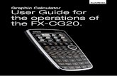 Graphic Calculator User Guide for the operations of the Fx ... · G-SOLVE.....24 Curves ... Numerical equation solver. solving of equations and equations systems. Link