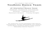   · Web viewWelcome to the Sam Rayburn High School TexAnns Dance Team / JV Starlettes Dance Team! We are so glad you are joining our family; we have a …
