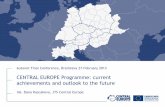 CENTRAL EUROPE Programme: current achievements and outlook ... · CENTRAL EUROPE Programme: current achievements and outlook to the future ... Grants by Structural ...
