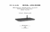 D-Link DSL-2640B - Advance Bell · The D-Link DSL-2640B is an ADSL2+ router that provides a convenient wireless routing function. This user manual offers you with a simple and easy-to-understand