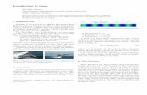 Introduction to sonar - Universitetet i Oslo · This paper gives a short introduction to underwater sound and the principle of sonar. ... has been written about underwater sound and
