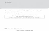 Cambridge International A & AS Level Biology (US) Syllabus Code 9184 For examination ...onlineexamhelp.com/wp-content/uploads/2012/04/9184… ·  · 2014-03-27Cambridge International