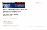 Electronics Inspection and Test - ERAI · Electronics Inspection and Test ... PCN’s, Product Packaging ... – Visual & surface inspection of electronic components, ...