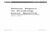 Annual Report on Drinking-water Quality 2014–2015 · Web viewAnnual Report on Drinking-water Quality 2014–2015 Annual Report on Drinking-water Quality 2014–2015 Ministry of