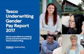 Tesco Underwriting Gender Pay Report · How will Tesco Underwriting close its gender pay gap? We know from our most recent engagement survey that we have built a good foundation on