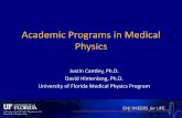 Academic Programs in Medical Physics Fall Radiological Physics, Measurement & Dosimetry Medical Physics Therapy Physics II Radiological Anatomy First Spring Therapy Physics I Diagnostic