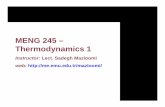 MENG 245 – Thermodynamics 1 - Department of Mechanical Engineering …me.emu.edu.tr/mazloomi/courses/meng245/chapter1.pdf ·  · 2016-03-08MENG 245 – Thermodynamics 1 Book: Thermodynamics: