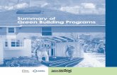 Summary of Green Building Programs - NREL · In early 2002, the National Association of Home Builders (NAHB) Research Center completed a census of residential green building programs