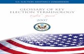 Glossary of key election terminology - Home Page | US ... of Key Election...reports were not designed as legal guidelines for complying with the provisions of the VRA nor were election