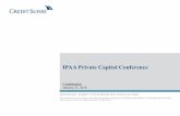 IPAA Private Capital Conference / due diligence Initial indications of interest Due diligence / final bids Drafting public documents (S – 1, research analyst deck)/ due diligence