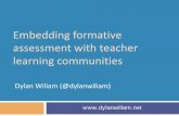 Embedding formative assessment with teacher learning ... · Embedding formative assessment with teacher learning communities ... The formative assessment hijack ... activities that