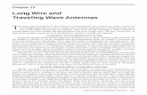 Chapter 13 - Long Wire and Traveling Wave Antennas · Long Wire and Traveling Wave Antennas 13-1 The power gain and directive characteristics of the harmonic wires ... This is not