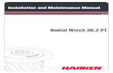Radial Winch 20.2 PT - Harken, Inc. · Carry out Procedure 1 as shown in the paragraph on winch installation and then do the following: 3. Completely unscrew the three screws n°17