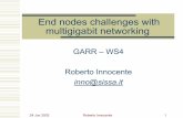 End nodes challenges with multigigabit networking - … · End nodes challenges with multigigabit networking GARR – WS4 ... PCI bus NIC Network ... PCI64/33 8 bytes@33Mhz=264Mbytes/s