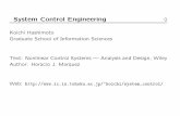 System Control Engineering - Tohoku University …koichi/system_control/l2.pdfSystem Control Engineering 0 Koichi Hashimoto Graduate School of Information Sciences Text: Nonlinear