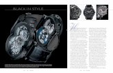 BLACK IN STYLE - MB&F black watch is stealthy and even lends an BLACK IN STYLE TheMB&FHM1-BlackinwhitegoldwithblackPVDcoatingandblackenedtourbilloncage.Oppositefromleft—thePaneraiLuminorRegatta