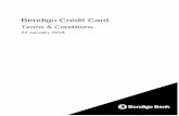 Bendigo Credit Card. - Bendigo Bank - Bank Accounts ...€¦ · and Adelaide Bank Limited ABN 11 068 049 178, AFSL ... VISA Credit Cards. These Bendigo Credit Card Terms & Conditions