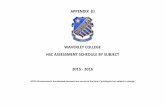 WAVERLEY COLLEGE HSC ASSESSMENT SCHEDULE BY SUBJECT 2015 ... · HSC ASSESSMENT SCHEDULE BY SUBJECT . 2015 - 2016 . ... Business Studies ... Catholic Studies (1U) Non -ATAR Course