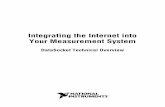 Integrating the Internet into Your Measurement … the Internet into Your Measurement System DataSocket Technical Overview 1 Introduction The Internet continues to become more integrated