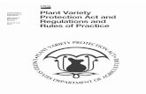 United States Department of Agricultural Variety... · Variety Protection Office after consultations with the Plant Variety Protection Board. (7 U.S.C. 2326.) 2. ... United States