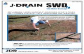 SWD landscape and athletic field - J-Drain · 2 - 3 inch min. width j•drain swd-6 sand backfill provides rapid drainage of surface flow, flow through turf and flow through root