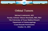 Orbital Tumors - University of Texas Medical Branch · Evaluation – laboratory and imaging ... eyelids or deep orbit ... Incidence between 4 to 13 % of all orbital tumors