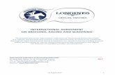 INTERNATIONAL AGREEMENT ON BREEDING, RACING … · Race Horse Welfare ... List of approved Stud Books ... The International Agreement on Breeding, Racing and Wagering is published