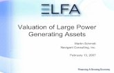 Valuation of Large Power Generating Assets · • New England Electric System – 1997 – Sold entire non-nuclear fleet to US ... • Profits do not go to regulated utility since