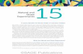 Natural and Quasi Experiments - SAGE Publications · 468 PART I ::: STRATEGIES OR CASATION. Natural and quasi experiments are important for several reasons. First, because of practical