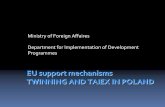 Twinning in Poland - eurocadastre.org AND TAIEX IN POLAND ... European Commission instrument. ... implementation of EU legislation One or two Member ...