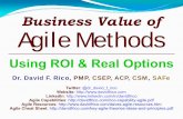 Business Value of Agile Methods - davidfrico.comdavidfrico.com/rico15k.pdf · Business Value of Agile Methods Using ROI & Real Options ... Scaling software agility: ... Agile for