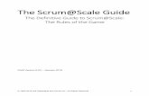 Scrum at Scale - Scrum Inc Home - Scrum Inc · Scaling the SoS ... scaling by using Scrum to scale Scrum. It consists only of Scrum teams coordinated via Scrum of Scrums and Meta