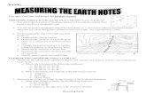 Measuring Earth Notes - Mr. Stephens Earth Science - Homegsciguy.weebly.com/uploads/9/0/6/6/90665089/measuring_earth.pdf · Measuring Earth 1. 1. The true shape of the earth is
