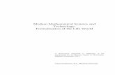 Modern Mathematical Science and Technology: Formalisation ...researchrepository.murdoch.edu.au/id/eprint/6295/2/02Whole.pdf · Modern Mathematical Science and Technology: Formalisation
